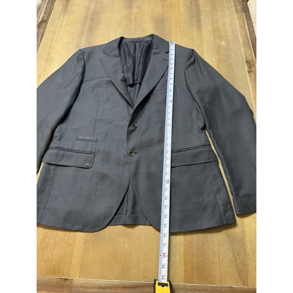 Eleventy Platinum Zegna 44R Blazer Australian Wool Hand Stitch Half‎ Lined